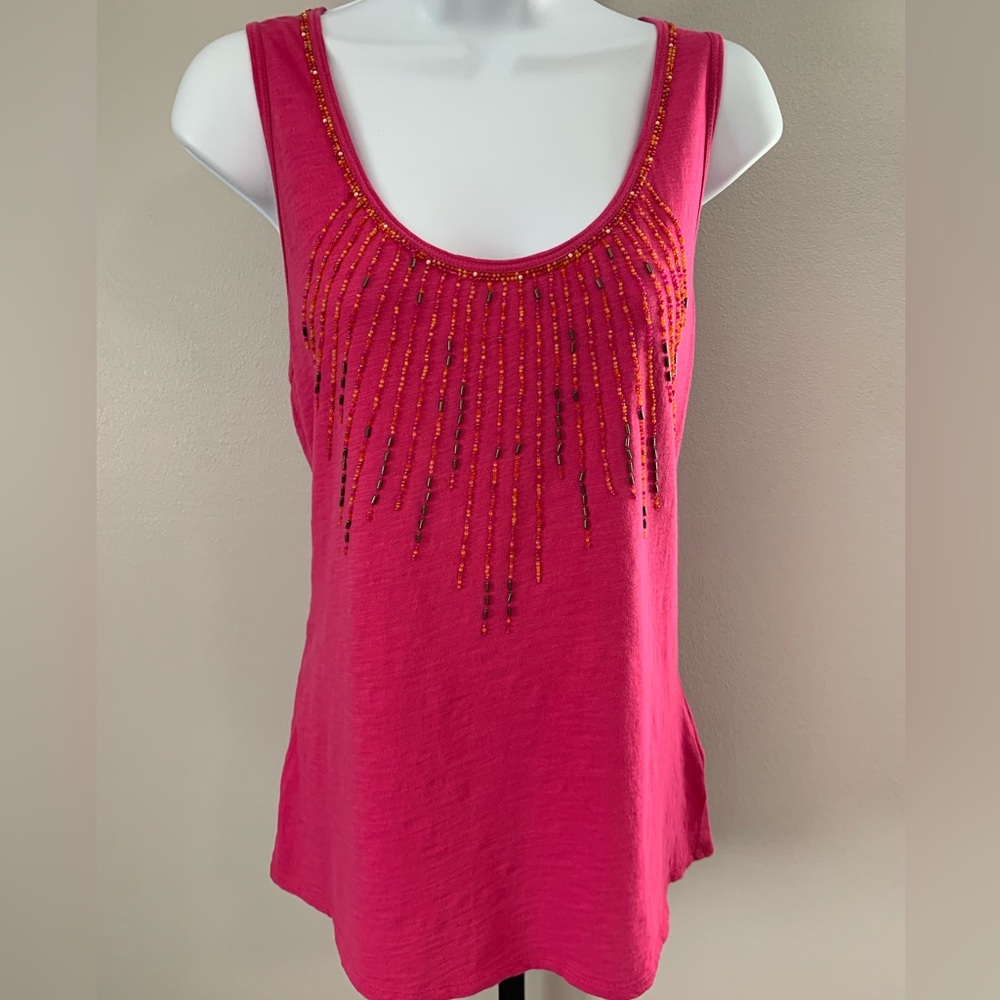 Calvin Klein Jeans Pink Embellished Tank Top